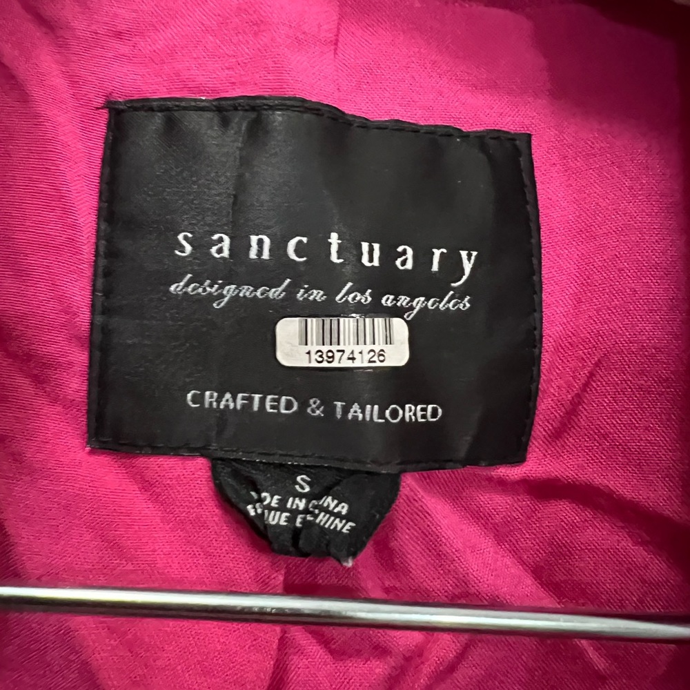 Sanctuary Pink Linen Cape Cod Blazer Size Small $159 - Picture 4 of 12